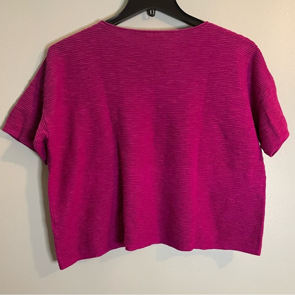 EILEEN FISHER Bateau Neck Box Top SZ/Med - Picture 6 of 7